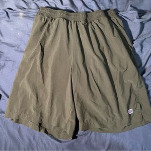 Black Athletic Champion Shorts with zipper pocket